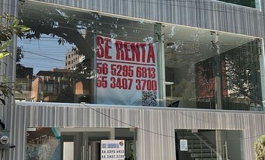 SE RENTA EDIFICIO COMERCIAL EN MIXCOAC