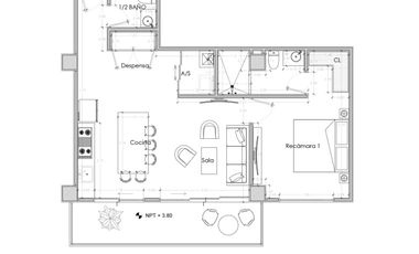 PREVENTA DEPARTAMENTO  1 REC NUEVO VALLARTA|  LE-CU