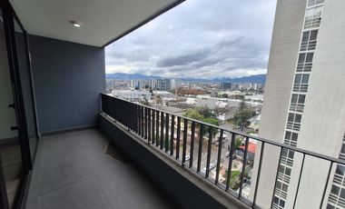 ARRIENDO AMPLIO STUDIO SEMI AMOBLADO  $310.000,  EXCELENTE DISTRIBUCION.  CON UNA AMPLIA TERRAZA (METRO IRARRAZABAL) SIN AVAL