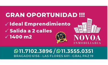 Amplio lote terreno venta avellaneda centro desarrollo inmobiliario