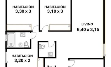 Piso Alto! 4 Ambientes con Cochera en Villa Urquiza!