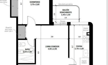Departamento en alquiler en Moron Norte