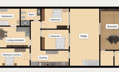 Venta casa en Mataderos con quincho y terraza