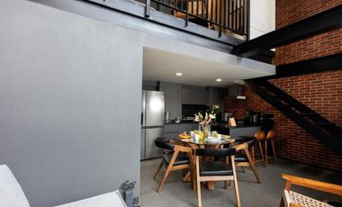 Departamento amueblado tipo loft Colonia Americana