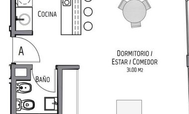 Departamento en Urquiza R
