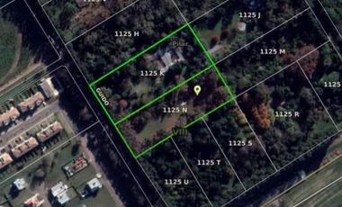 FRACCION EN VENTA 12.550 M, PILAR. IDEAL EMPRENDIMIENTO MULTIFAMILIAR