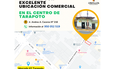 SE VENDE INMUEBLE COMERCIAL EN TARAPOTO, SAN MARTN