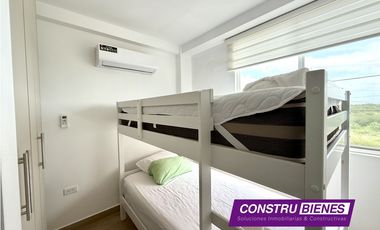 Departamento amoblado, salida mar Urb. Punta Blanca, Manta - Jaramijo
