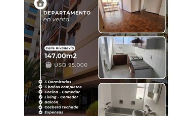 SEMI PISO DEPARTAMENTO GRANDE EN CAPITAL CIUDAD DE MENDOZA