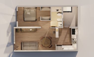 VENTA DEPARTAMENTO 1 DORM EN POZO - GODOY CRUZ
