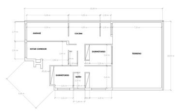 Casa en PB C/garage, jardín y quincho