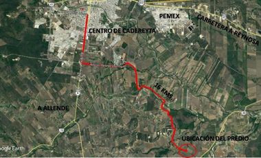 Terreno en Cadereyta Jiménez ejido San Miguelito. Ale Mac.