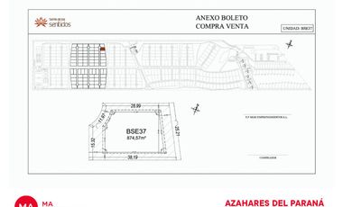 Terreno 874 M2-Azahares Del Paraná-Fighiera | Venta