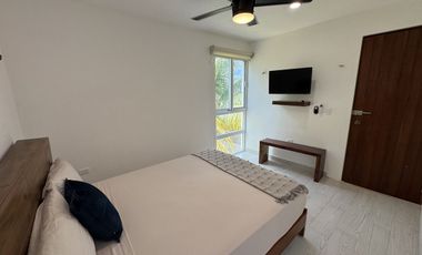 CASA EN VENTA EN TELCHAC, AMUEBLADA A UNAS CUADRAS DEL MAR