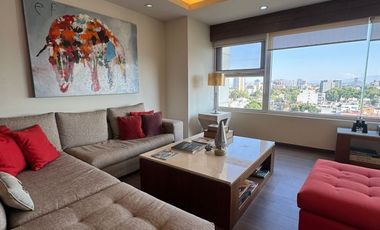 Departamento amueblado en renta en Prados Providencia