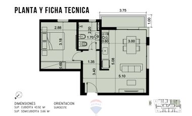 UNIDAD 11D VENTA EN POZO DEPTO 2 AMBIENTES QUILMES