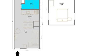 2 AMBIENTES EN DUPLEX CONDOMINIO EN PILAR AMOBLADO