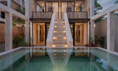 Villas/Alberca en Tulum, Llave en mano, Gran Rendimiento.