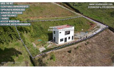 FINQUITA CAMPESTRE CON ESCRITURAS EN PROINDIVISO EN MARINILLA
