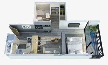 Departamento 1 y 2 Amb. A ESTRENAR-EDIFICIO DIMORA GIOVANE ZONA ALDREY