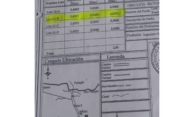Grace Kelm Vende Parcela Plana con luz a minutos de rut 5 Sur en Linares