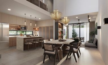 Hermosa casa de 3 habitaciones al norte de Mérida