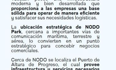 Venta Lote Industrial Comercial Logístico en Mérida
