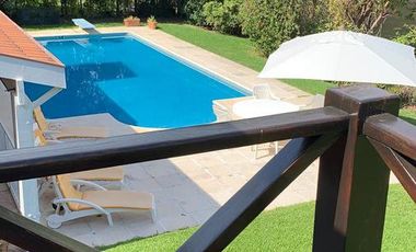 ALQUILER LOS CARDALES CC, 4 DORM. DOBLE LOTE, VISTA AL GOLF
