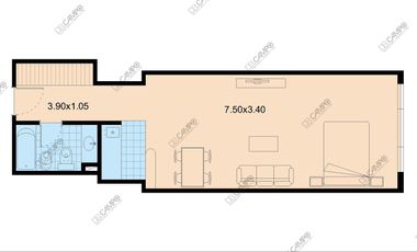 Maipu 800 - Retiro - Monoambiente divisible baño refaccionado seguridad 24 hs
