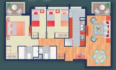 Departamento en venta en Barrio Atacama, San Miguel