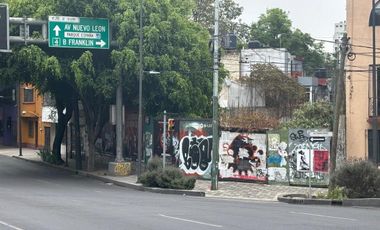 Terreno en venta San Miguel Chapultepec a unos pasos de la Condesa