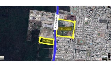 10 Hectareas y 2.5 hectareas Libramiento Alfonso mtz domingez