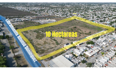 10 Hectareas y 2.5 hectareas Libramiento Alfonso mtz domingez
