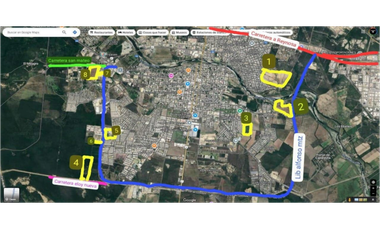 Lote de 10  hectareas acceso desde carretera , plano limpio