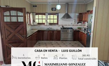 Casa en venta, 7 ambientes - Luis Guillón