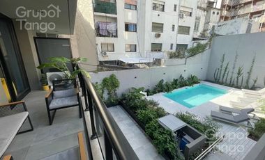 Departamento en venta, Palermo 2 ambientes, pileta, balcon amenities
