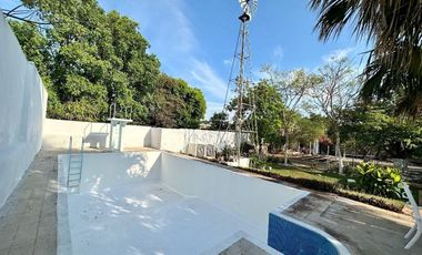 Casa colonial amueblada en renta en el centro de Mérida.