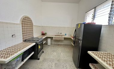 Casa colonial amueblada en renta en el centro de Mérida.