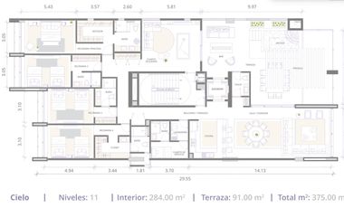 Penthouse en Venta en Cancún con Vista al Mar 4 Habitaciones| Club de playa privado| Cancha de padel