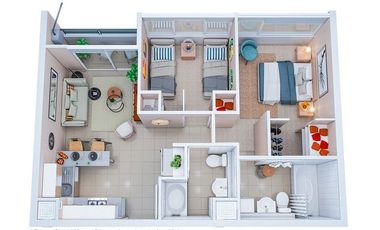 Departamento en Arriendo en Quilpué-Marga Marga Troncal sur / 2d 2b con estacionamiento