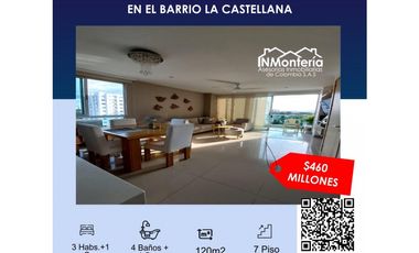 VENTA  DE APARTAMENTO EN EL B/ LA CASTELLANA DE MONTERIA
