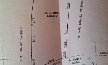 Parcela en Venta en Huallarrehue, Comuna Santa Juana, Region del Bio Bio