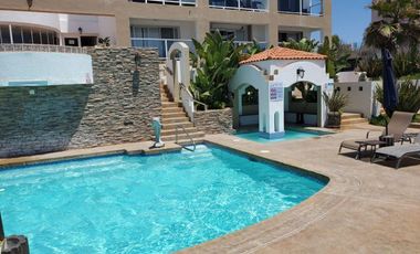 DEPARTAMENTO AMUEBLADO EN RENTA CON ACCESO PRIVADO A LA PLAYA EN ROSARITO
