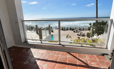 DEPARTAMENTO AMUEBLADO EN RENTA CON ACCESO PRIVADO A LA PLAYA EN ROSARITO