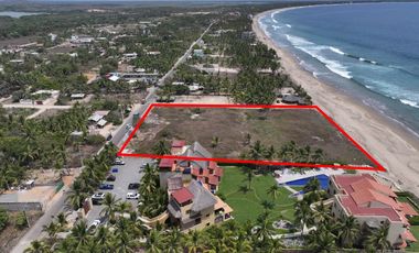 Terreno frente al mar Playa Blanca Gro.