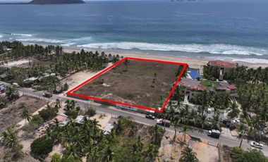 Terreno frente al mar Playa Blanca Gro.