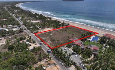 Terreno frente al mar Playa Blanca Gro.