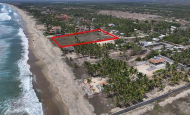 Terreno frente al mar Playa Blanca Gro.