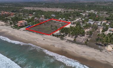 Terreno frente al mar Playa Blanca Gro.