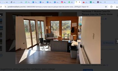 En Arriendo casa en Parcela 4D 4B, condominio seguro en Puerto Varas